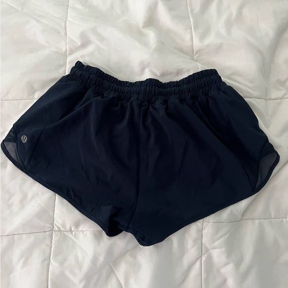 Lulu lemon navy blue outrigger shorts - Picture 2 of 2